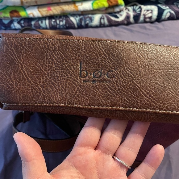 B.O.C Born Concept Beautiful Burgundy Purse Crossbody Medium Sized - Picture 7 of 13